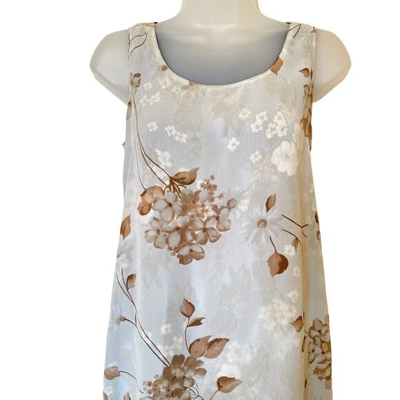 Floral Ditsy Versatile WimsyGoth Black Shift Maxi Sleeveless Boho Vintage Dress - Picture 12 of 13